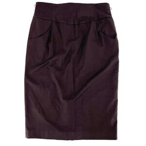 Cortefiel Spain women’s midi skirt side pockets belted waist